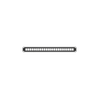 GEWISS - PANNELLO DI PERMUTAZIONE VUOTO 19" - 24 PRESE RJ45 UTP/FTP - 1U - NERO