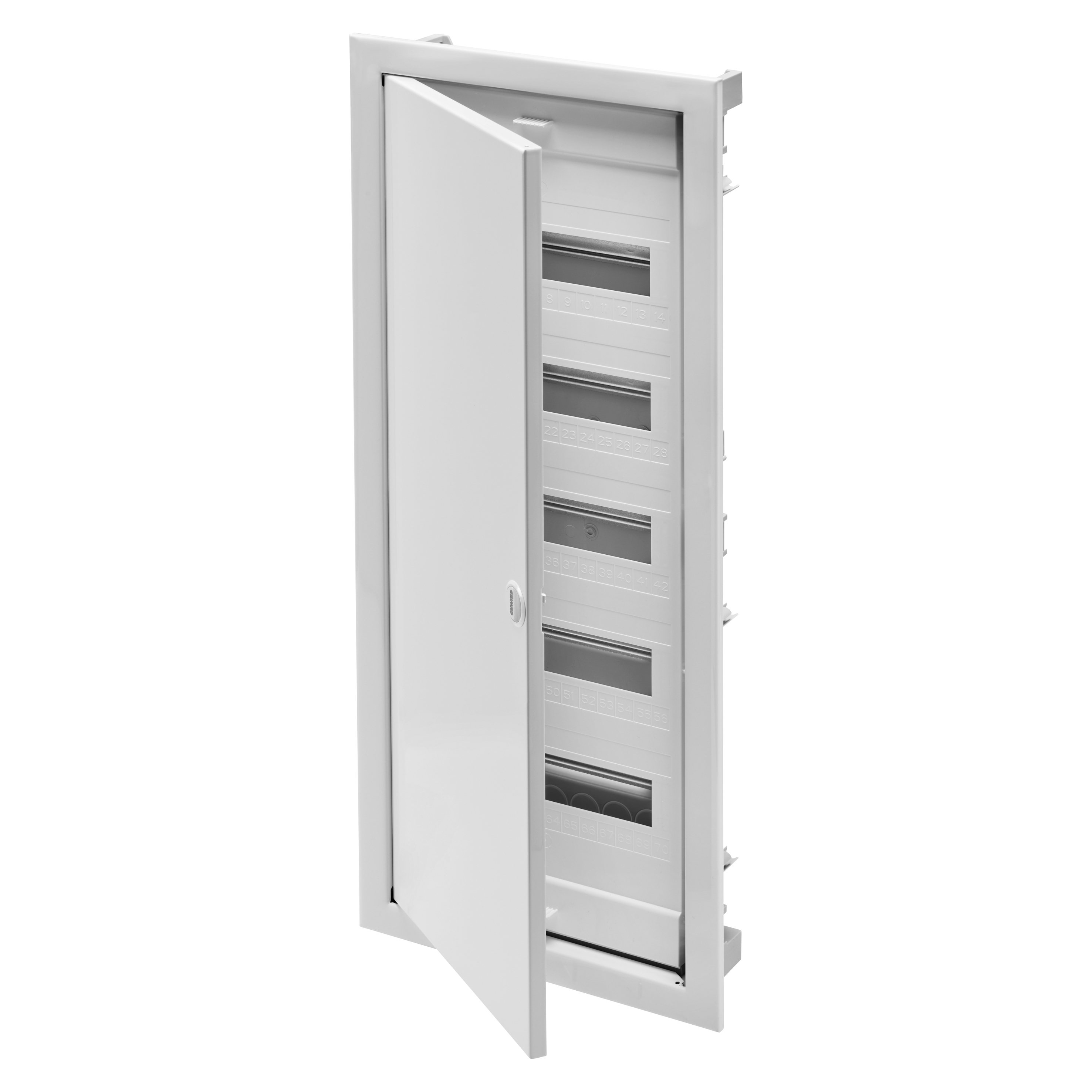 GEWISS - CENTRALINO DA INCASSO 60 MODULI - CON PORTA CIECA E CORNICE IN METALLO - IP40