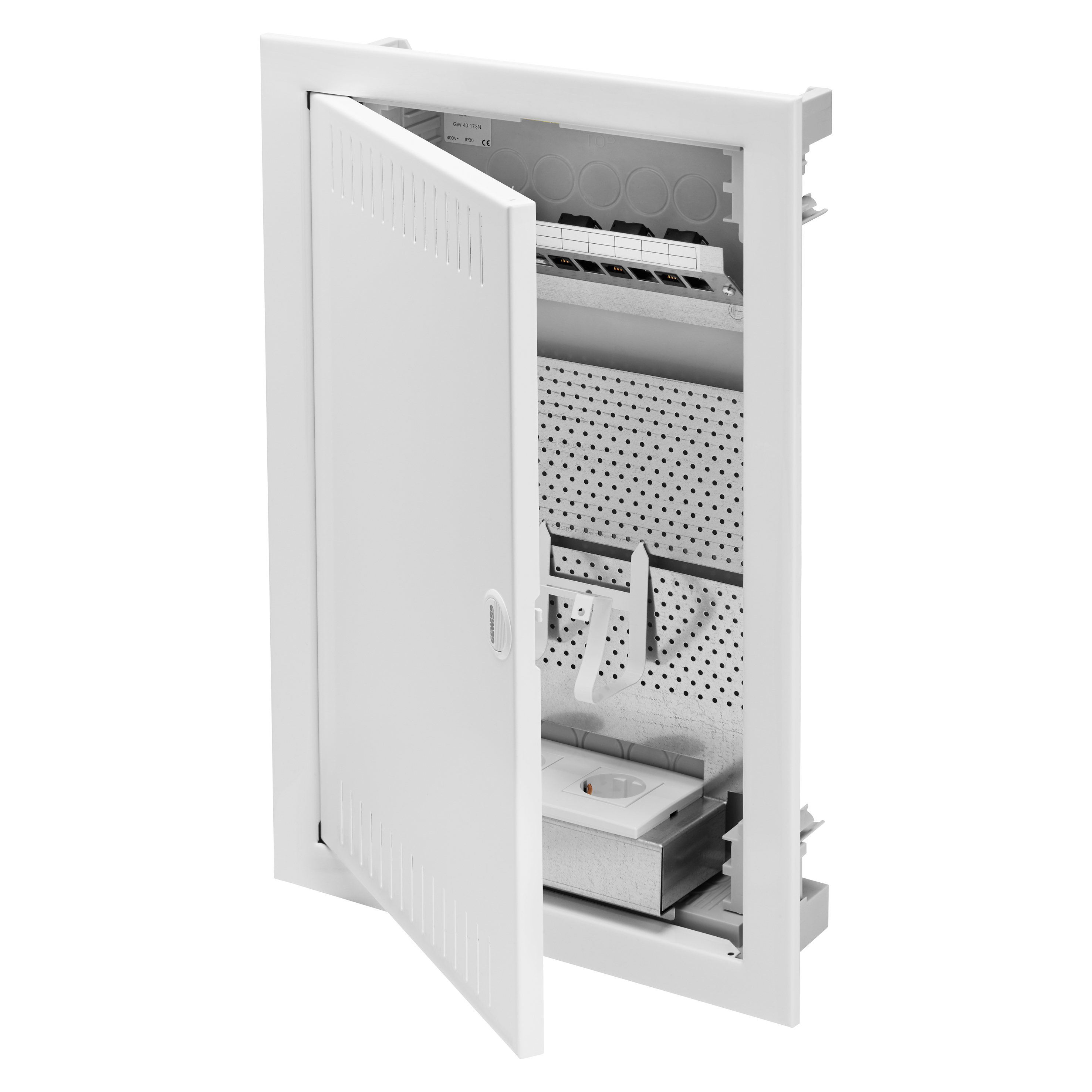 GEWISS - CENTRALINO MULTIMEDIALE DA INCASSO PER PARETI IN CARTONGESSO 36M PORTA IN METALLO