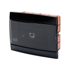 GEWISS - CENTRALINO DA ARREDO - DA INCASSO - PREDISPOSTO PER ALLOGGIAMENTO MORSETTIERE - 250X195X26 - NERO TONER - 8+ 1/2 MODULI