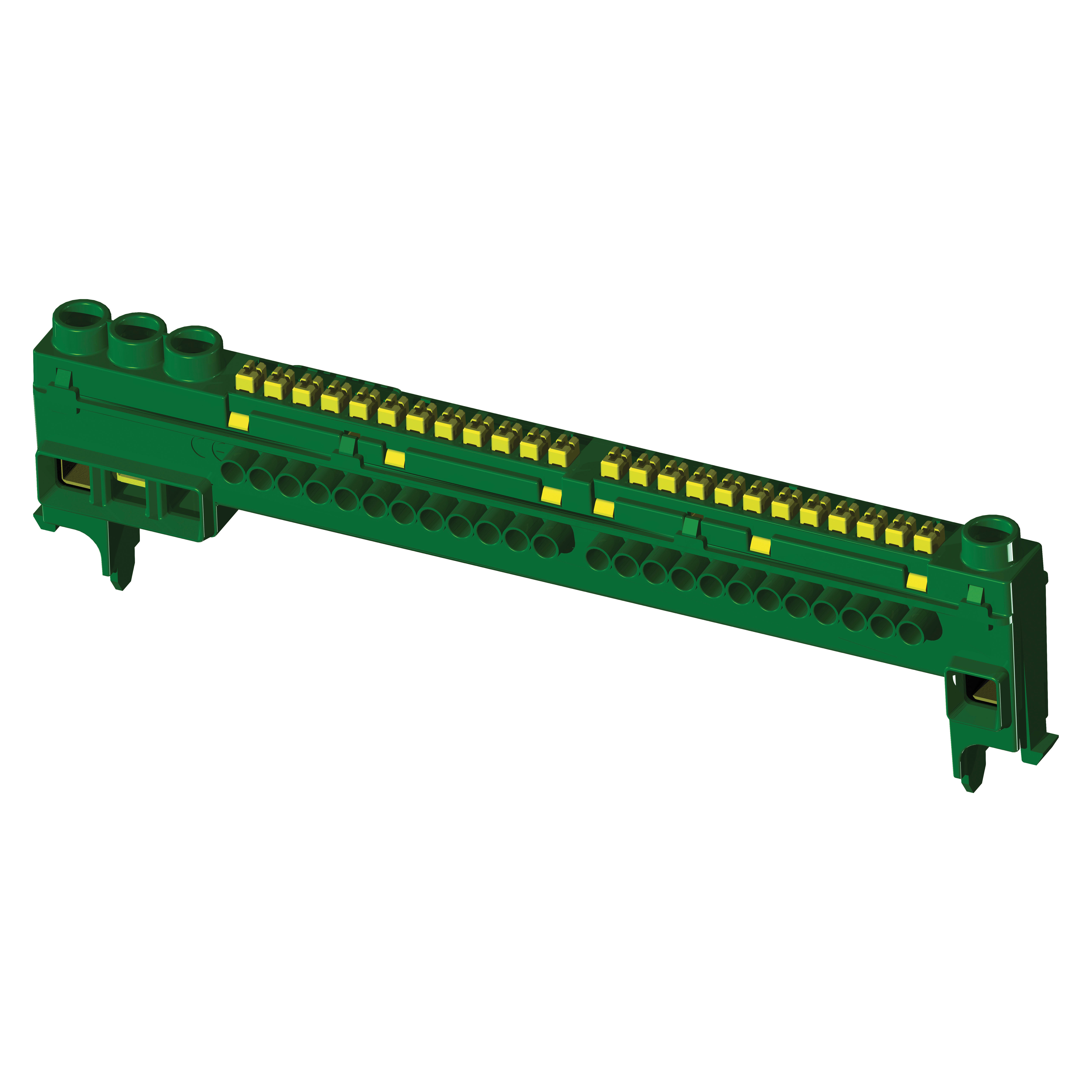 GEWISS - MORSETTIERA ISOLATA IP20 FASE - 1X35 + 5X25 PER CENTRALINI STANDARD FRANCESE - 26-39-52 MODULI - NERO