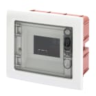 GEWISS - CENTRALINO PROTETTO - DA INCASSO - PORTA TRASPARENTE FUMÉ CON TELAIO ESTRAIBILE - 6 MODULI IP40