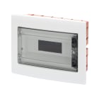 GEWISS - CENTRALINO PROTETTO - DA INCASSO - PORTA TRASPARENTE FUMÉ CON TELAIO ESTRAIBILE - 12 MODULI IP40