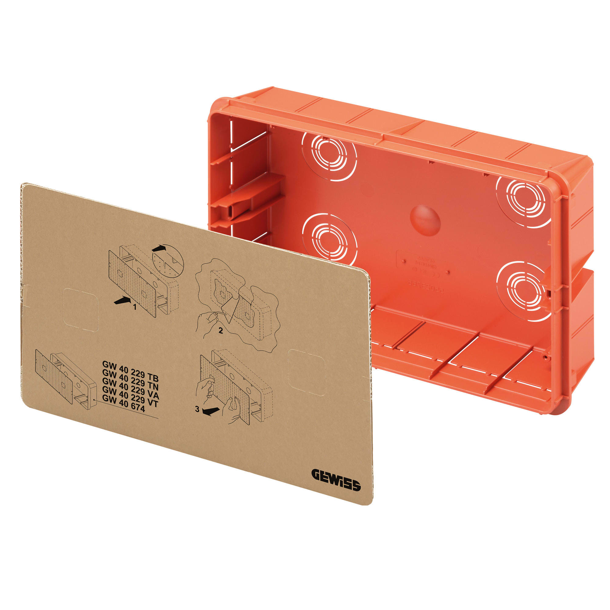 GEWISS - FONDO DI RICAMBIO - CENTRALINO ARREDO - 4 MODULI