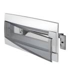 GEWISS - FRONTALE CENTRALINO DA ARREDO PREDISPOSTI PER ALLOGGIAMENTO MORSETTIERA - NERO TONER - 12+1 MODULI