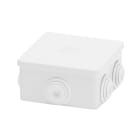 GEWISS - CASSETTA DI DERIVAZIONE CON COPERCHIO BASSO A PRESSIONE - IP44 -DIMENSIONI INTERNE 80X80X40 - PARETI CON PASSACAVI - GRIGIO RAL 7035