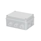 GEWISS - CASSETTA DI DERIVAZIONE CON COPERCHIO BASSO A VITE - IP55 - DIMENSIONI INTERNE 150X110X70 - PARETI CON PASSACAVI - GRIGIO RAL 7035