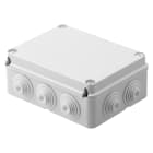 GEWISS - CASSETTA DI DERIVAZIONE CON COPERCHIO BASSO A VITE - IP55 - DIMENSIONI INTERNE 190X140X70 - PARETI CON PASSACAVI - GRIGIO RAL 7035