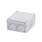 GEWISS - CASSETTA DI DERIVAZIONE CON COPERCHIO BASSO E VITI A 1/4 DI GIRO-IP55-DIMENSIONI INTERNE 100X100X50 - PARETI CON PASSACAVI - GRIGIO RAL 7035