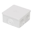GEWISS - CASSETTA DI DERIVAZIONE CON COPERCHIO BASSO A PRESSIONE - IP44 - DIMENSIONI INTERNE 80X80X40 - PARETI CON PASSACAVI - GWT960ºC - GRIGIO RAL 7035