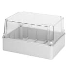 GEWISS - CASSETTA DI DERIVAZIONE E PER APPARECCHIATURE ELETTRICHE ED ELETTRONICHE-COPERCHIO ALTO TRASPARENTE-IP56-DIMENSIONI INTERNE 380X300X180-PARETI LISCE