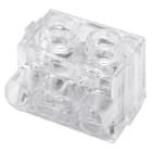 GEWISS - MORSETTIERA CON SERRAGGIO A PIASTRINA - 4 VIE x 6MMQ - 450V - TRASPARENTE