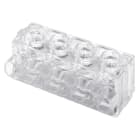 GEWISS - MORSETTIERA CON SERRAGGIO A PIASTRINA - 8 VIE x 6MMQ - 450V - TRASPARENTE