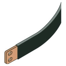 GEWISS - COPPIA DI BANDELLE FLESSIBILI LUNGHEZZA 2 METRI - 160A - 2x15,5x0,8