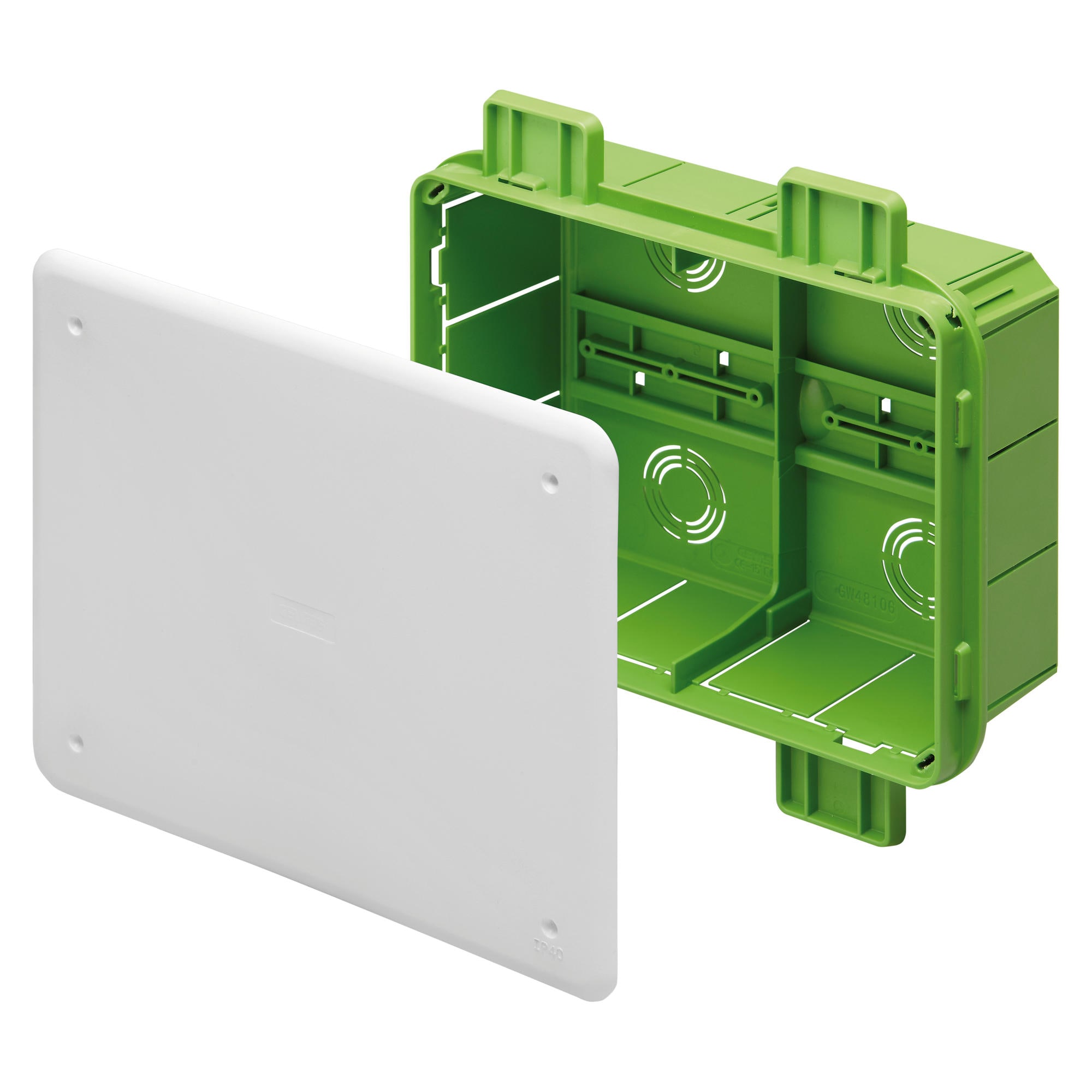 GEWISS - CASSETTA DI DERIVAZIONE E CONNESSIONE - DA INCASSO - GREEN WALL - DIMENSIONI 196X152X75