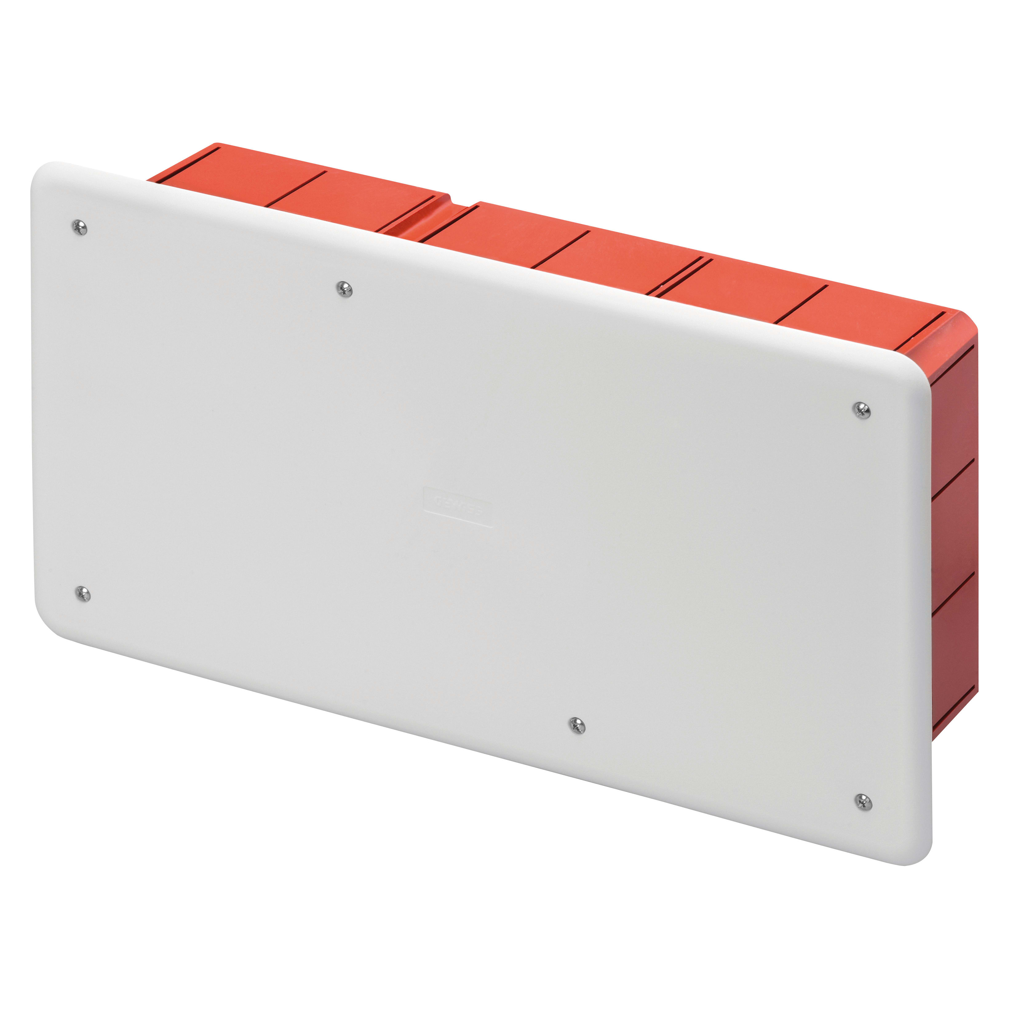 GEWISS - CASSETTA DI DERIVAZIONE E CONNESSIONE - PER PARETI IN MURATURA - CON GUIDA DIN - DIMENSIONI 294X152X75 - COPERCHIO BIANCO RAL9016
