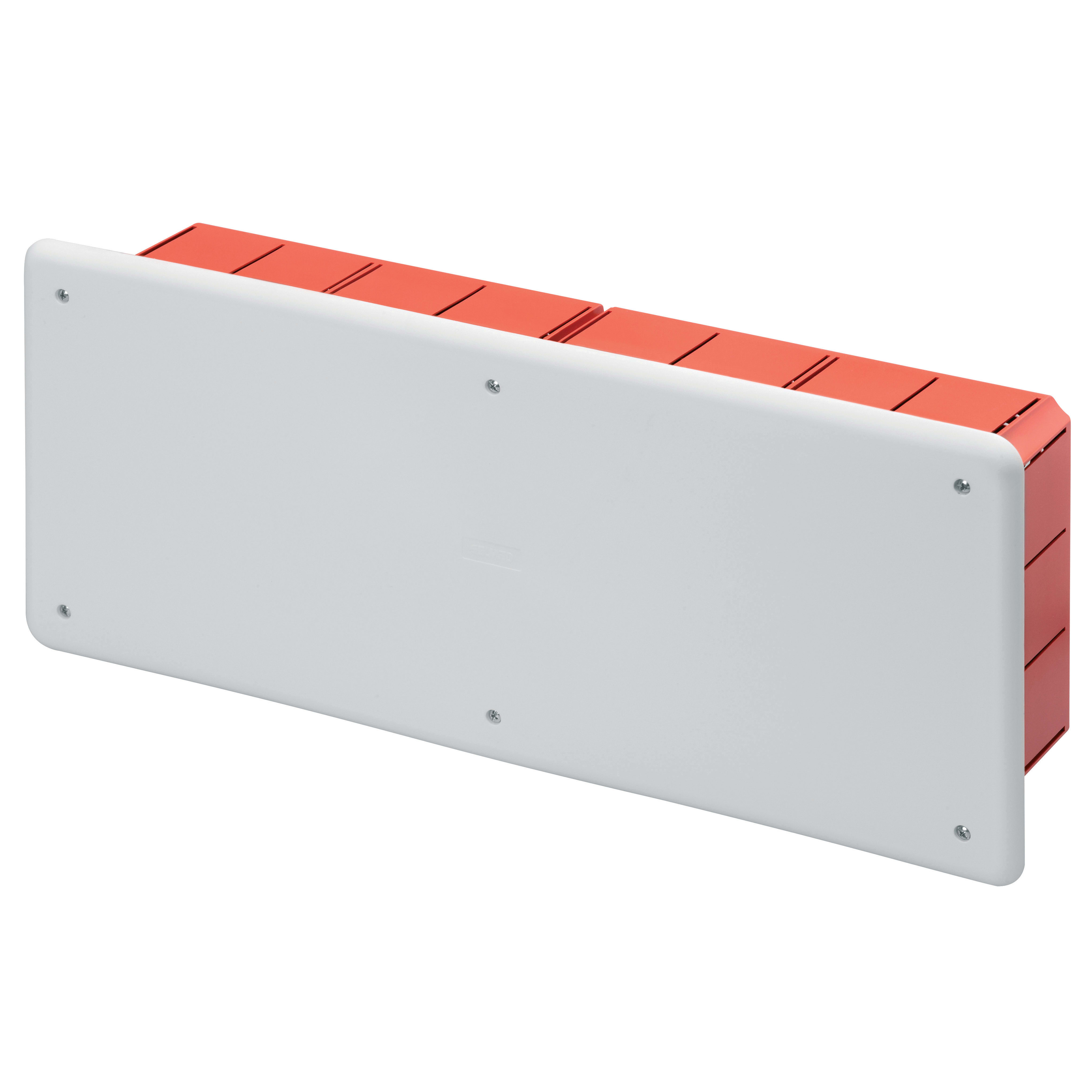 GEWISS - CASSETTA DI DERIVAZIONE E CONNESSIONE - PER PARETI IN MURATURA - CON GUIDA DIN - DIMENSIONI 392X152X75 - COPERCHIO BIANCO RAL9016