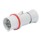 GEWISS - SPINA MOBILE DIRITTA HP - IP44/IP54 - 3P+N+T 16A 380-415V 50/60HZ - ROSSO - 6H - CABLAGGIO A VITE