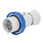 GEWISS - SPINA MOBILE DIRITTA HP - CON INVERTITORE DI FASE - IP66/IP67/IP68/IP69 - 3P+N+T 16A 200-250V - BLU - 9H - CABLAGGIO A VITE