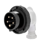 GEWISS - SPINA MOBILE A 90° - IP67 - 3P+N+T 32A 480-500V 50/60HZ - NERO - 7H - CABLAGGIO A VITE