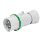 GEWISS - SPINA MOBILE DIRITTA HP - IP44/IP54 - 3P+N+T 32A >50V >300-500HZ - VERDE - 2H - CABLAGGIO A VITE