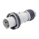 GEWISS - SPINA MOBILE DIRITTA HP - IP66/IP67/IP68/IP69 - 2P+T 63A >250V c.c. - GRIGIO - 8H - CABLAGGIO A MANTELLO