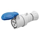 GEWISS - PRESA MOBILE DIRITTA HP - IP44/IP54 - 2P+T 16A 200-250V 50/60HZ - BLU - 6H - CABLAGGIO A VITE