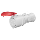 GEWISS - PRESA MOBILE DIRITTA HP - IP44/IP54 - 3P+T 32A 380-415V 50/60HZ - ROSSO - 6H - CABLAGGIO A VITE