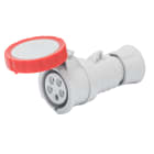 GEWISS - PRESA MOBILE DIRITTA HP - IP66/IP67/IP68/IP69 - 2P+T 16A 380-415V 50/60HZ - ROSSO - 9H - CABLAGGIO RAPIDO