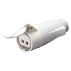 GEWISS - PRESA MOBILE DIRITTA - IP44 - 3P 16A 40-50V 50-60HZ - BIANCO - 12H - CABLAGGIO A VITE