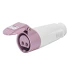 GEWISS - PRESA MOBILE DIRITTA - IP44 - 2P 32A 20-25V 50-60HZ VIOLA - S.R. - CABLAGGIO A VITE