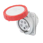GEWISS - PRESA FISSA DA INCASSO A 10° HP - IP66/IP67 - 3P+N+T 16A 380-415V 50/60HZ - ROSSO - 6H - CABLAGGIO A VITE