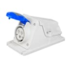 GEWISS - PRESA FISSA DA PARETE A 90° - IP44 - 2P+T 16A 200-250V 50/60HZ - BLU - 6H - CABLAGGIO A VITE
