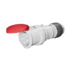 GEWISS - PRESA MOBILE DIRITTA HP - IP44/IP54 - 3P+N+T 63A 346-415V 50/60HZ - ROSSO - 6H - CABLAGGIO A MANTELLO