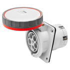 GEWISS - PRESA FISSA DA INCASSO A 10° HP - IP66/IP67 - 3P+N+T 63A 346-415V 50/60HZ - ROSSO - 6H - CABLAGGIO A MANTELLO