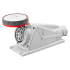 GEWISS - PRESA FISSA DA PARETE A 90° - IP67 - 3P+N+T 63A 380-415V 50/60HZ - ROSSO - 6H - CABLAGGIO A VITE