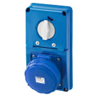 GEWISS - PRESA FISSA INTERBLOCCATA VERTICALE - SENZA FONDO - CON BASE PORTAFUSIBILI - 3P+N+T 63A 200-250V - 50/60HZ 9H - IP67