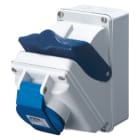 GEWISS - COMBIBLOC - CON FONDO - IP44 - 3P+N+T 32A 200-250V - 50/60HZ 9H