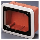 GEWISS - CASSETTA CON CORNICE PER INCASSO DI PRESE FISSE ORIZZONTALI - 16/32A SBF - IP44