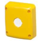 GEWISS - CALOTTA STAGNA PER QUADRETTO COMBINATO - 85X75 MM - PREDISPOSTA PER PULSANTE - GIALLA