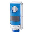 GEWISS - PRESA FISSA INTERBLOCCATA VERTICALE - SENZA FONDO - PER MONTAGGIO APPARECCHIATURE MODULARI - IMPIEGHI GRAVOSI - 3P+T 32A 200-250V-50/60HZ 9H IP66