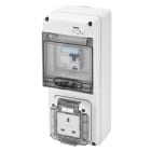 GEWISS - Q-DIN 5 DBO - 1 PRESA CIVILE INGLESE - IP44