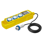 GEWISS - Q-DIN 5 ASC - MOBILE E PORTATILE CON GUSCIO - 3 2P+T 16A IEC 309 - IP44