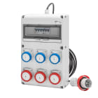 GEWISS - Q-DIN 14 ASC - MOBILE E PORTATILE - CON CAVO E SPINA - 3 2P+T 16A IEC309 + 3 3P+T 16A IEC309 - IP65
