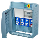GEWISS - Q-BOX 4 - CON SPINA FISSA - CABLATO - CBF - 1 2P+T 16A + 2 3P+T 16A + 1 3P+T 32A - IP55