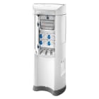 GEWISS - QMC200B - CABLATO - BIFACCIALE - 8 PRESE 2P+T 16A - SEZIONATORE 4P 80A - 8 MCD 2P 10A 0,03A - IP44 - BIANCO