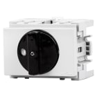 GEWISS - INTERRUTTORE SEZIONATORE ROTATIVO - FISSAGGIO GUIDA DIN - MANOPOLA NERA - 3P 4M EN50022 32A