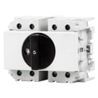 GEWISS - INTERRUTTORE SEZIONATORE ROTATIVO - FISSAGGIO GUIDA DIN - MANOPOLA NERA - 4P 5M EN50022 63A