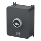 GEWISS - INTERRUTTORE SEZIONATORE ROTATIVO - HP - DA PARETE - COMANDO - CASSETTA IN ALLUMINIO - 160A 3P - MANOPOLA NERA LUCCHETTABILE - IP66/IP69
