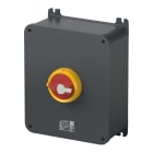 GEWISS - INTERRUTTORE SEZIONATORE ROTATIVO - HP - DA PARETE - EMERGENZA - CASSETTA IN ALLUMINIO - 100A 3P - MANOPOLA ROSSA LUCCHETTABILE - IP66/IP69